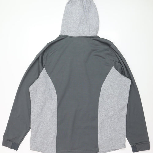 Under Armour Men's Grey ColdGear Pullover Hoodie XL Basketball Graphic
