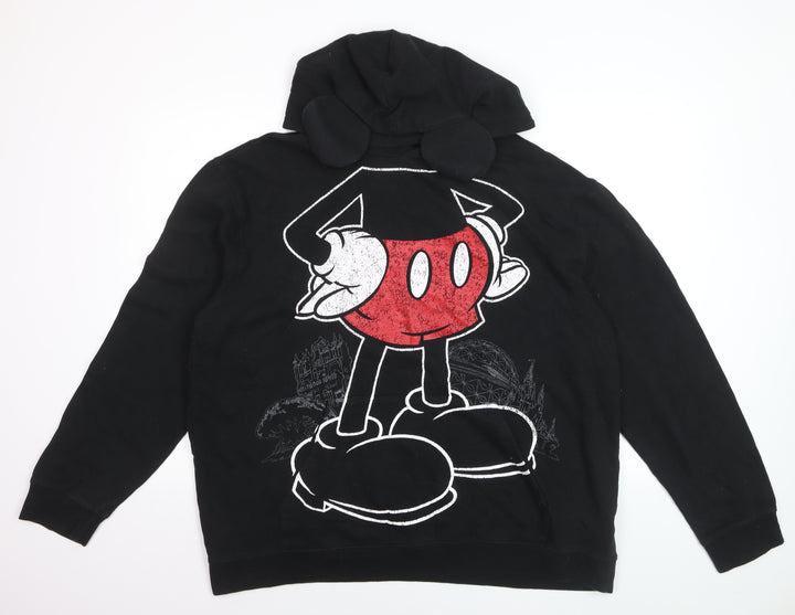 Disney Parks Men’s Black 2XL Mickey Mouse Pullover Hoodie