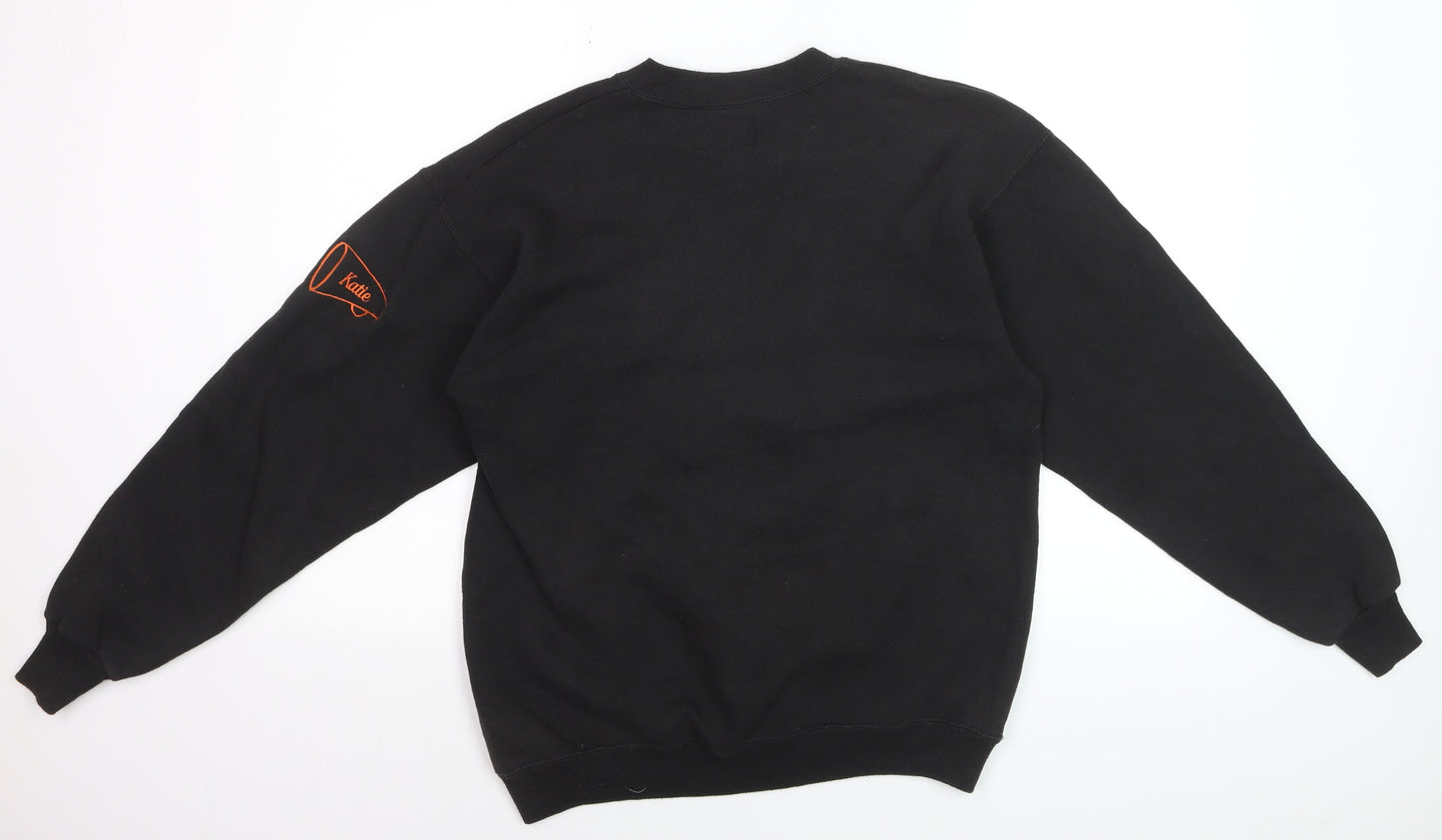 Lee Men's Black Bengals Embroidered Crew Neck Sweatshirt M