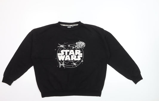 Star Wars Men’s Black Sweatshirt Small Regular Fit Pullover