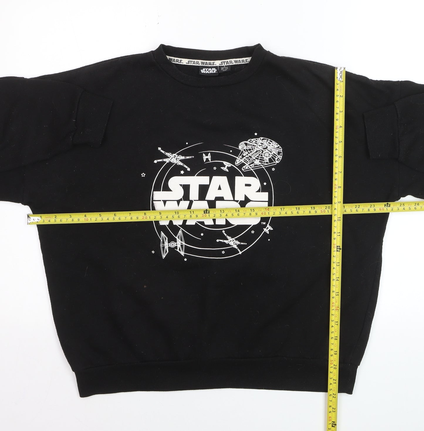 Star Wars Men’s Black Sweatshirt Small Regular Fit Pullover