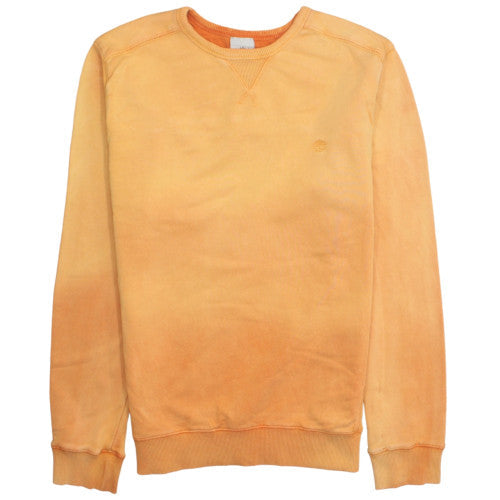 Timberland Womens Orange Cotton Crew Neck Pullover Sweatshirt L