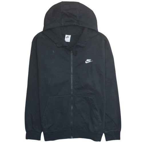 Nike Men's Black Full Zip Hoodie Size M Regular Fit Fleece