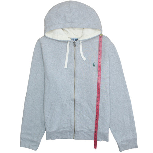 Polo Ralph Lauren Men's Grey Full Zip Hoodie XL Fleece Cotton
