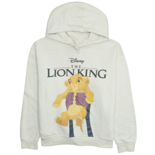 Disney The Lion King Unisex White Pullover Hoodie L Graphic Fleece