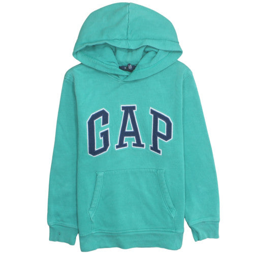 GAP Boys Green Pullover Hoodie 8 Years Logo Fleece Sweatshirt