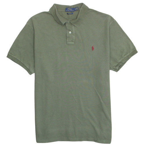 Ralph Lauren Men's Green Custom Fit Polo Shirt Size XL Cotton