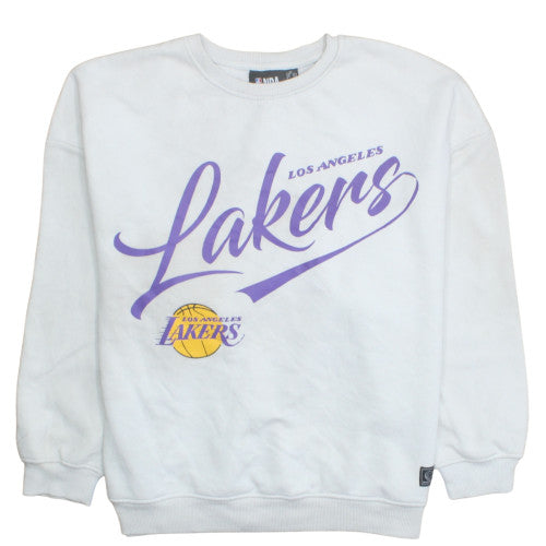 Primark NBA Los Angeles Lakers White Sweatshirt Men XL Graphic Pullover