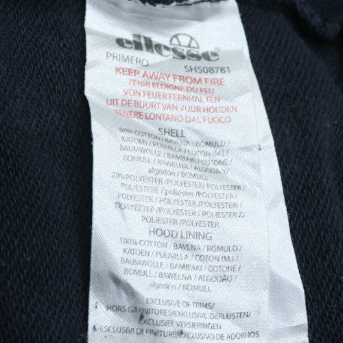 Ellesse Mens Blue XL Pullover Hoodie with Logo and Front Pocket