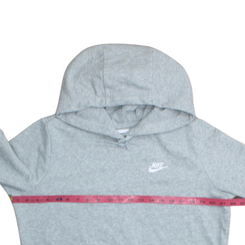 Nike Men's Grey Pullover Hoodie M Regular Fit Fleece Sweatshirt