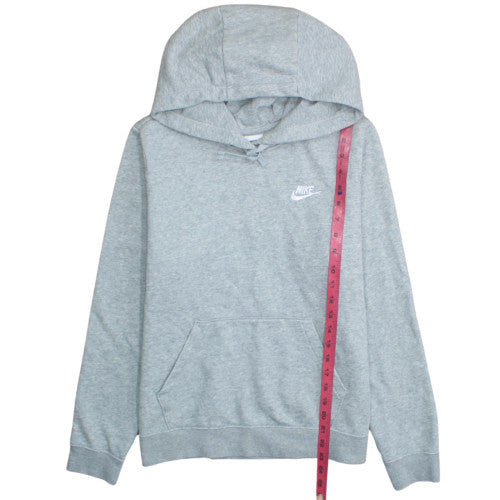 Nike Men's Grey Pullover Hoodie M Regular Fit Fleece Sweatshirt