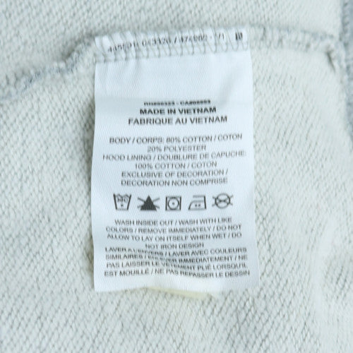 Nike Men's Grey Pullover Hoodie M Regular Fit Fleece Sweatshirt