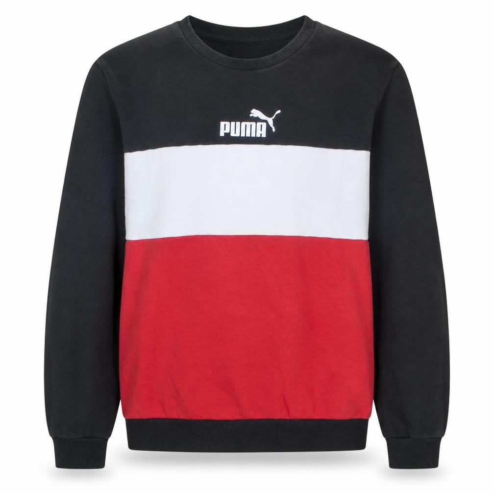Front view of Puma men’s multicoloured 2xl crew neck pullover sweatshirt