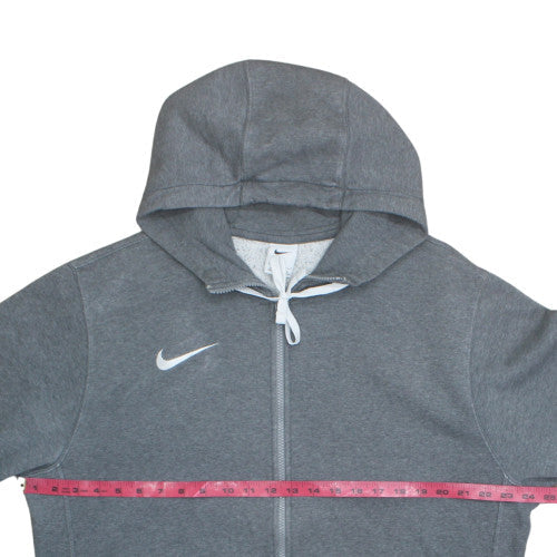 Nike Men's Grey Full Zip Hoodie L Fleece Sportswear