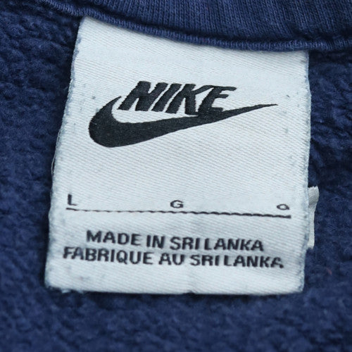 Nike Men's Blue Pullover Hoodie L Fleece Sportswear