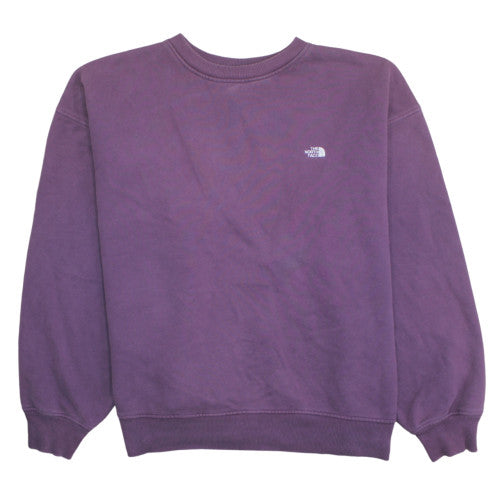 The North Face Unisex Purple XL Pullover Sweatshirt Crew Neck Fleece