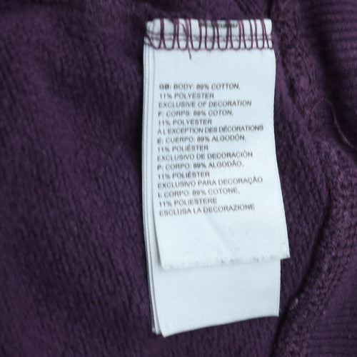 The North Face Unisex Purple XL Pullover Sweatshirt Crew Neck Fleece