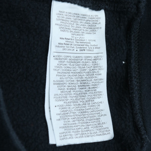 Nike Men's Black L Pullover Hoodie Cotton Blend Fleece Sweatshirt
