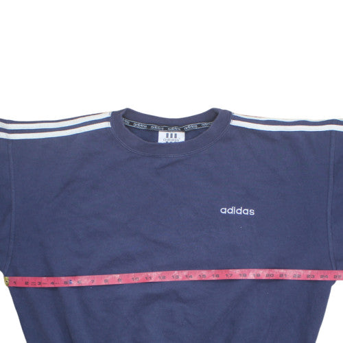 Adidas Men's Blue XL Pullover Sweatshirt Crew Neck Retro Style