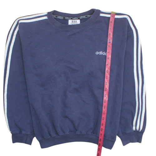 Adidas Men's Blue XL Pullover Sweatshirt Crew Neck Retro Style