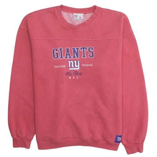 NFL New York Giants Men's Red Pullover Sweatshirt M Embroidered Fleece