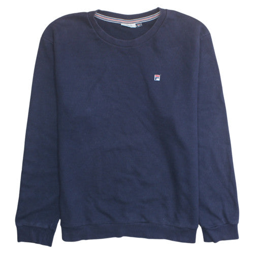 FILA Men's Blue XL Pullover Sweatshirt Crew Neck Classic Fit
