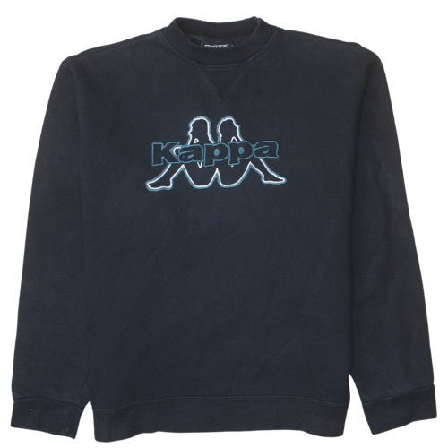Kappa Mens Black XL Classic Crew Neck Sweatshirt
