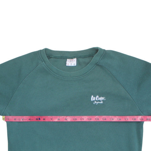 Lee Cooper Men’s Green Crew Neck Pullover Sweatshirt L