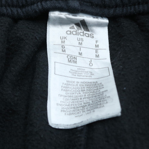 Adidas Men's Black Jogger Sweatpants M Fleece Elastic Waist Side Stripe