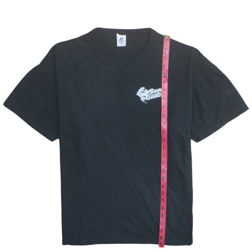 Russell Athletic Men's Black XL Sports Logo T-Shirt