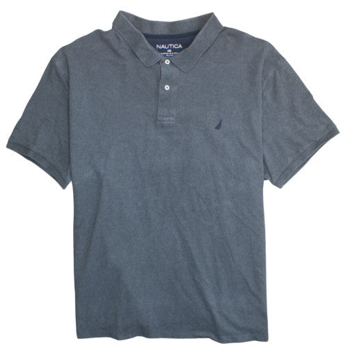 Nautica Men's Grey 4XL Cotton Stretch Polo Shirt