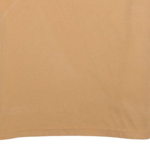 Calvin Klein Men's Beige 2XL Short Sleeve Polo Shirt