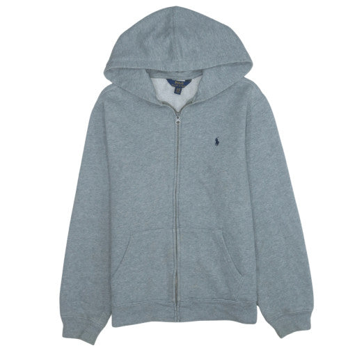 Polo Ralph Lauren Mens Grey Full Zip Hoodie XL Cotton Blend