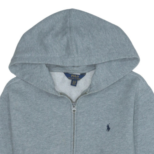 Polo Ralph Lauren Mens Grey Full Zip Hoodie XL Cotton Blend