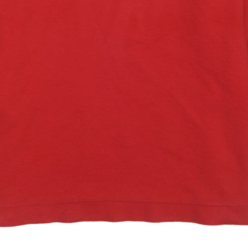 FILA Boys Red 1/4 Zip Collared Henley Sweatshirt Size 22