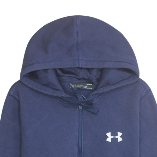 Under Armour Mens Blue Full Zip Athletic Hoodie L