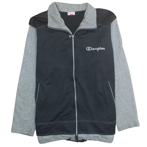 Champion Men's Black XL Track Jacket Fleece Lined Full Zip