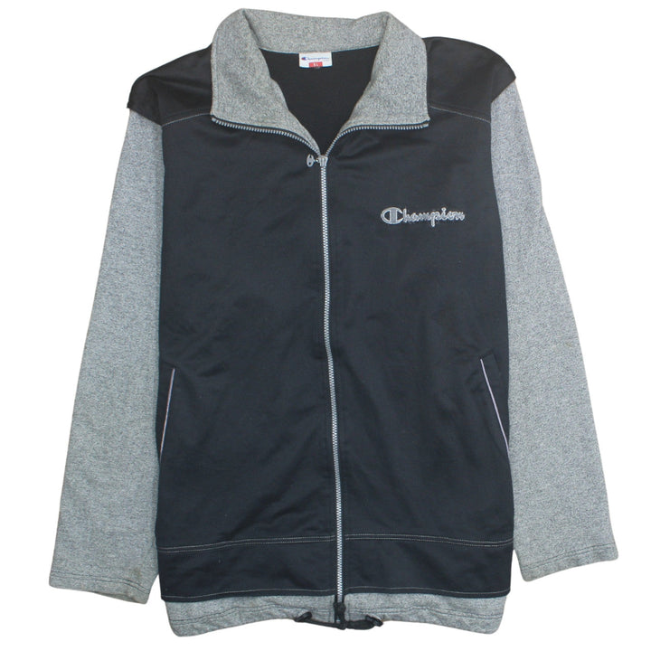 Champion Men's Black XL Track Jacket Fleece Lined Full Zip