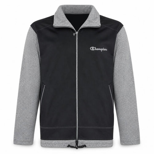 Champion Men's Black XL Track Jacket Fleece Lined Full Zip