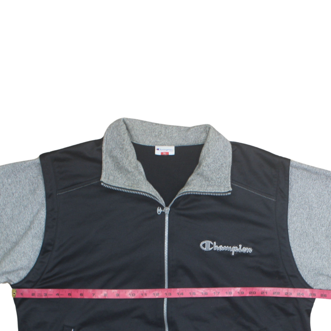 Champion Men's Black XL Track Jacket Fleece Lined Full Zip