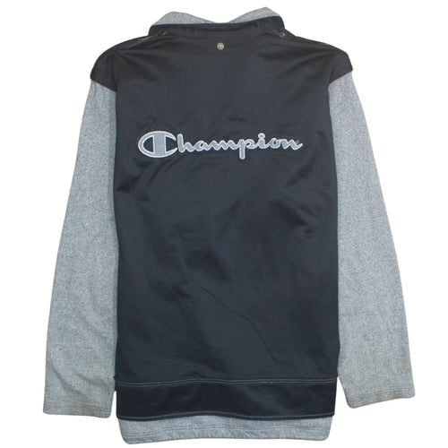 Champion Men's Black XL Track Jacket Fleece Lined Full Zip