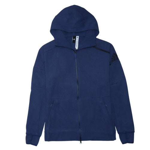 Adidas Men's Blue Full Zip Hoodie Size M Regular Fit
