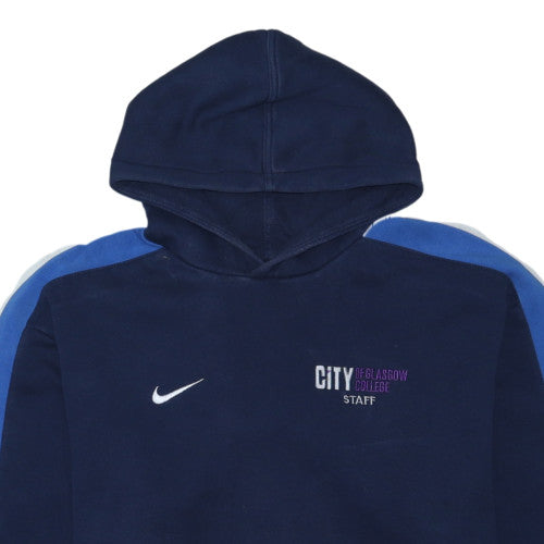 Nike Men's Navy Blue Dri-Fit Pullover Hoodie XL Staff Edition