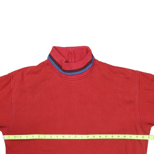 Hugo Boss Men's Red High Neck Pullover Sweatshirt Size S