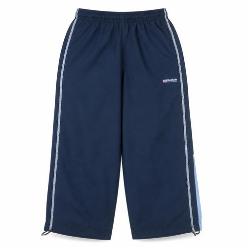 Reebok Boys Navy Blue Track Pants Size M Elastic Waist Classic Style