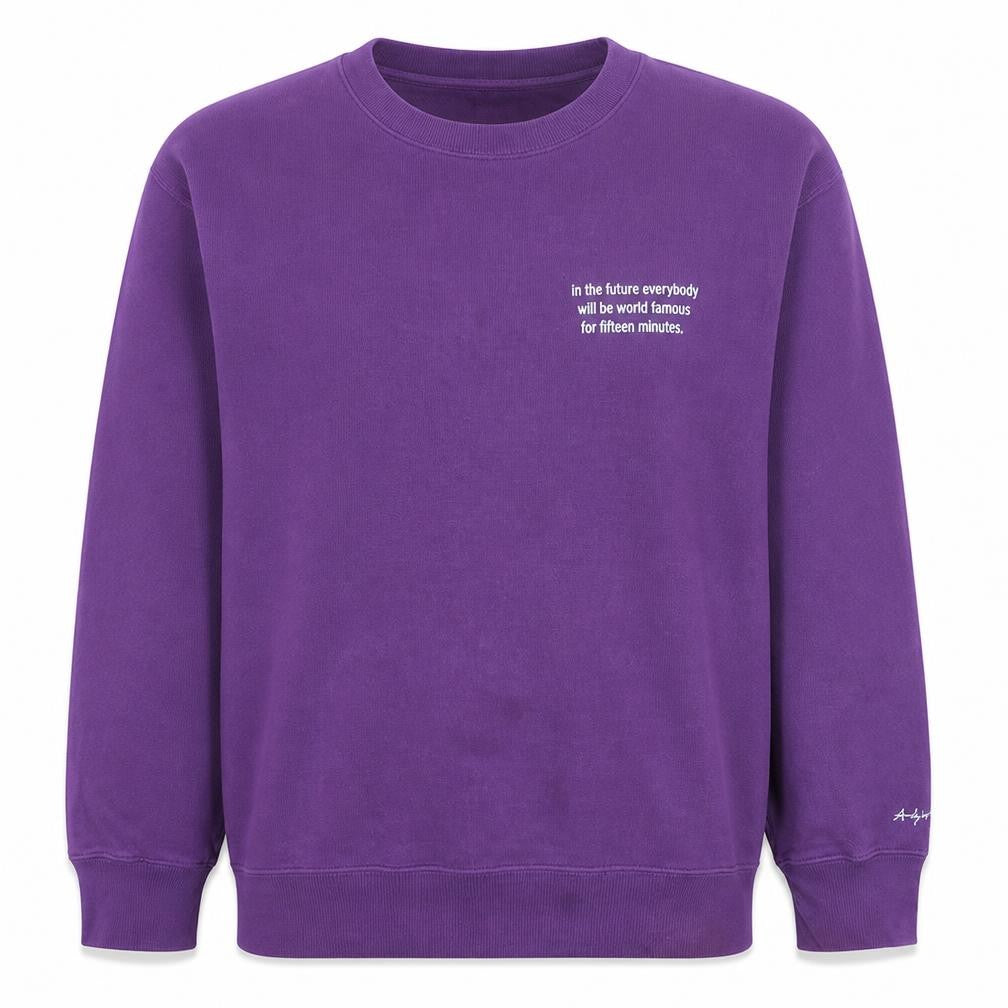 Uniqlo Men’s Purple Andy Warhol Graphic Print Sweatshirt L