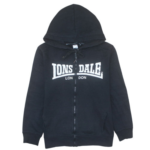 Lonsdale London Womens Black Full Zip Hoodie Size 10