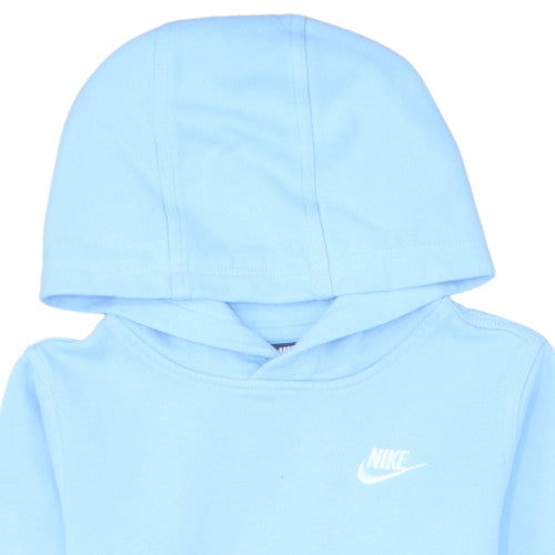 Nike Boys Blue Pullover Hoodie Fleece Regular Fit L 147-158cm