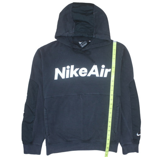 Nike Air Men's Black Pullover Hoodie L Fleece Logo Sportswear