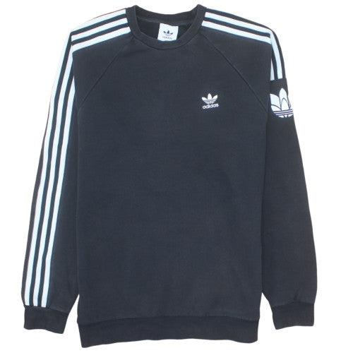 Adidas Men's Black Crew Neck Pullover Sweatshirt Size M